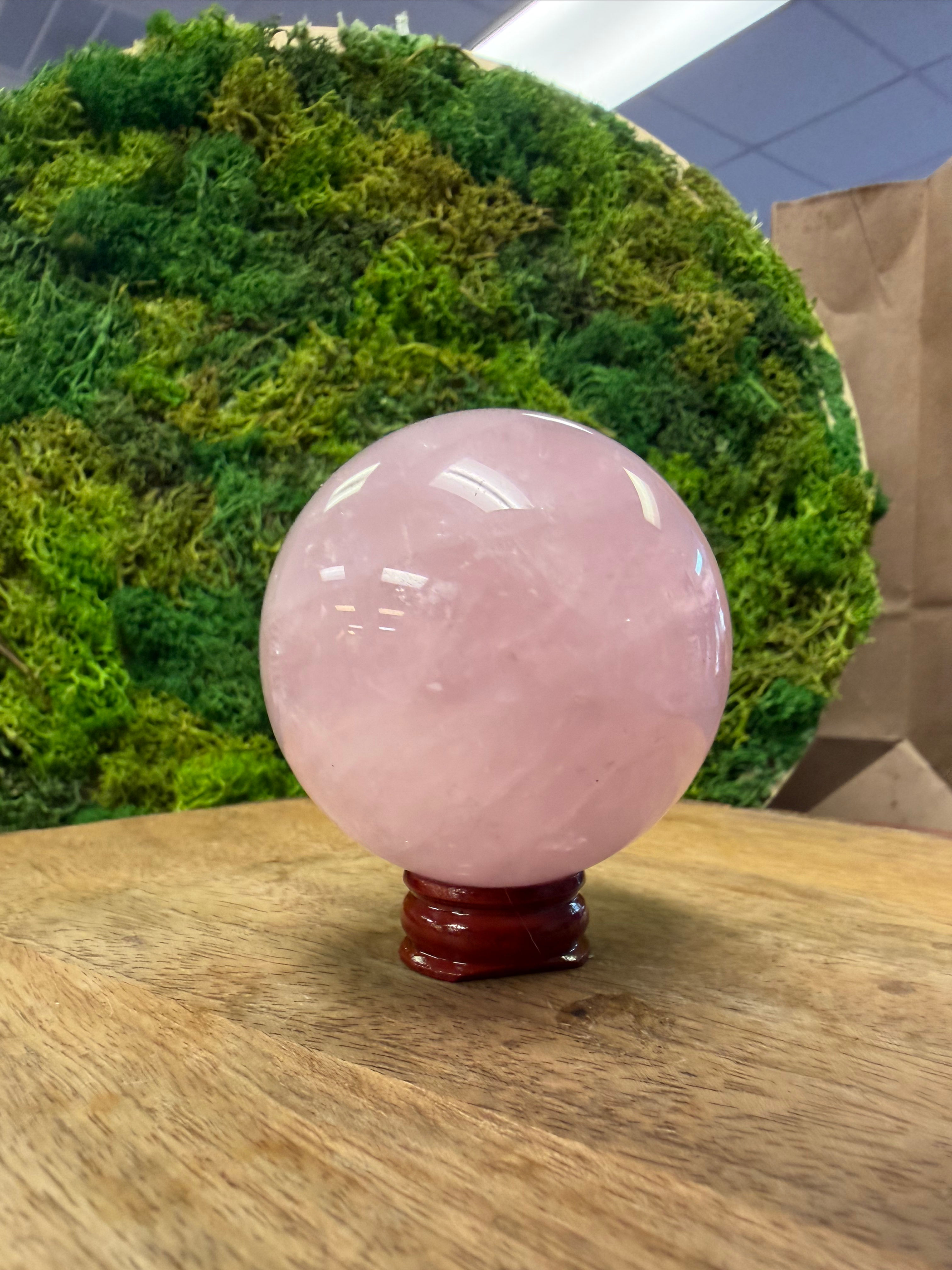 Rose Quartz Sphere 1