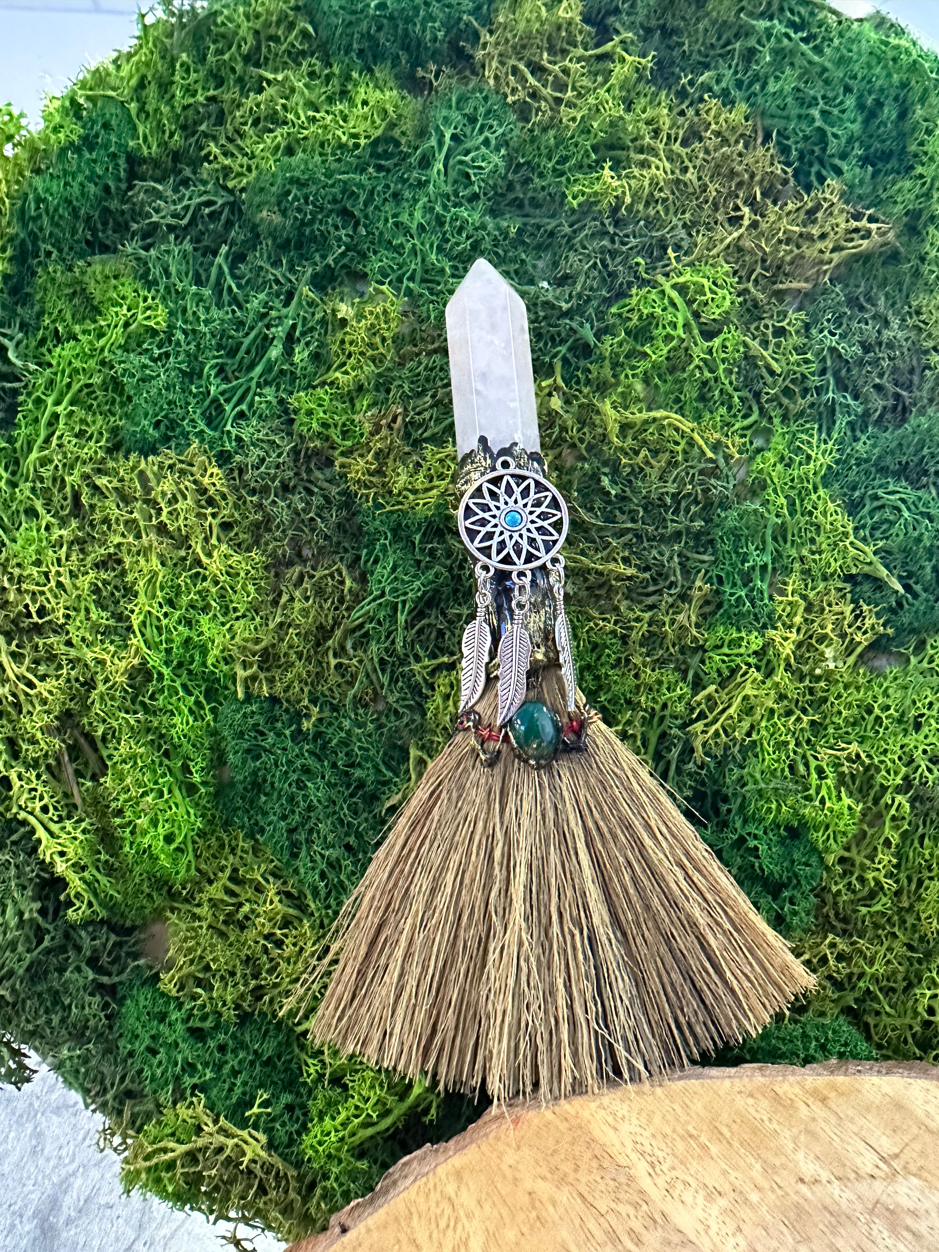 Small Besom- Roze Quartz 2