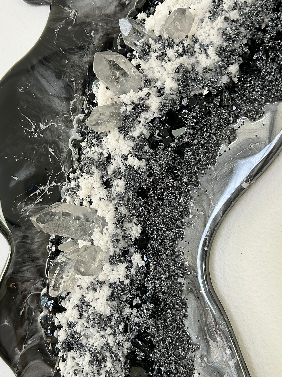 Thumbnail: Pearl of Night. Resin Geode 