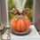 Miniatura: Pumpkin-Shaped Pillar Candle