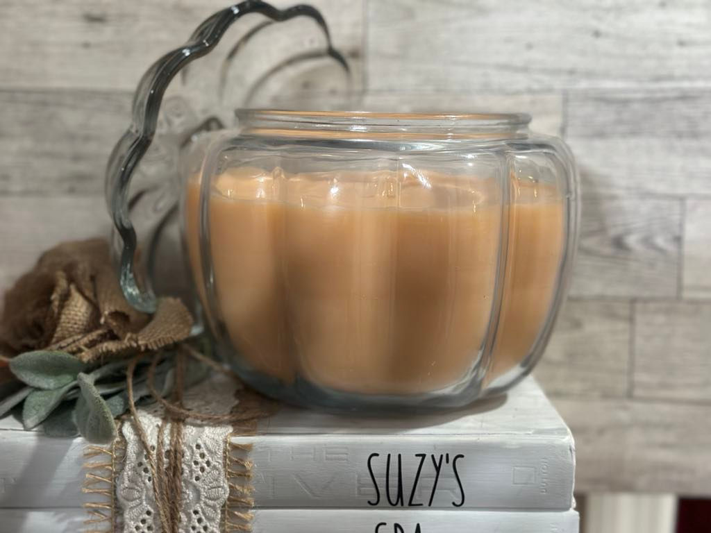Pumpkin Candle Glass Jar