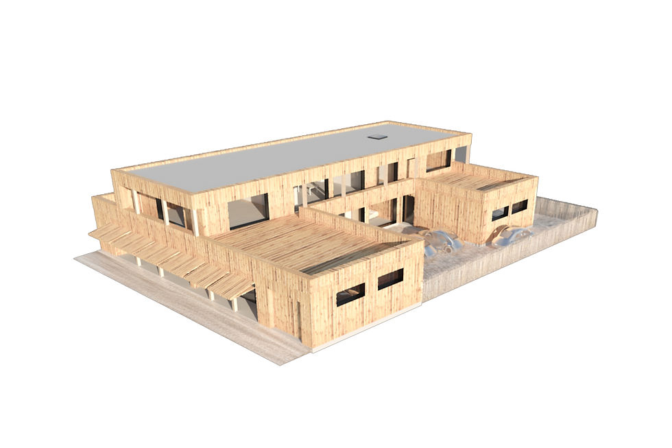 Maison bois / panneaux bois lamellés collés