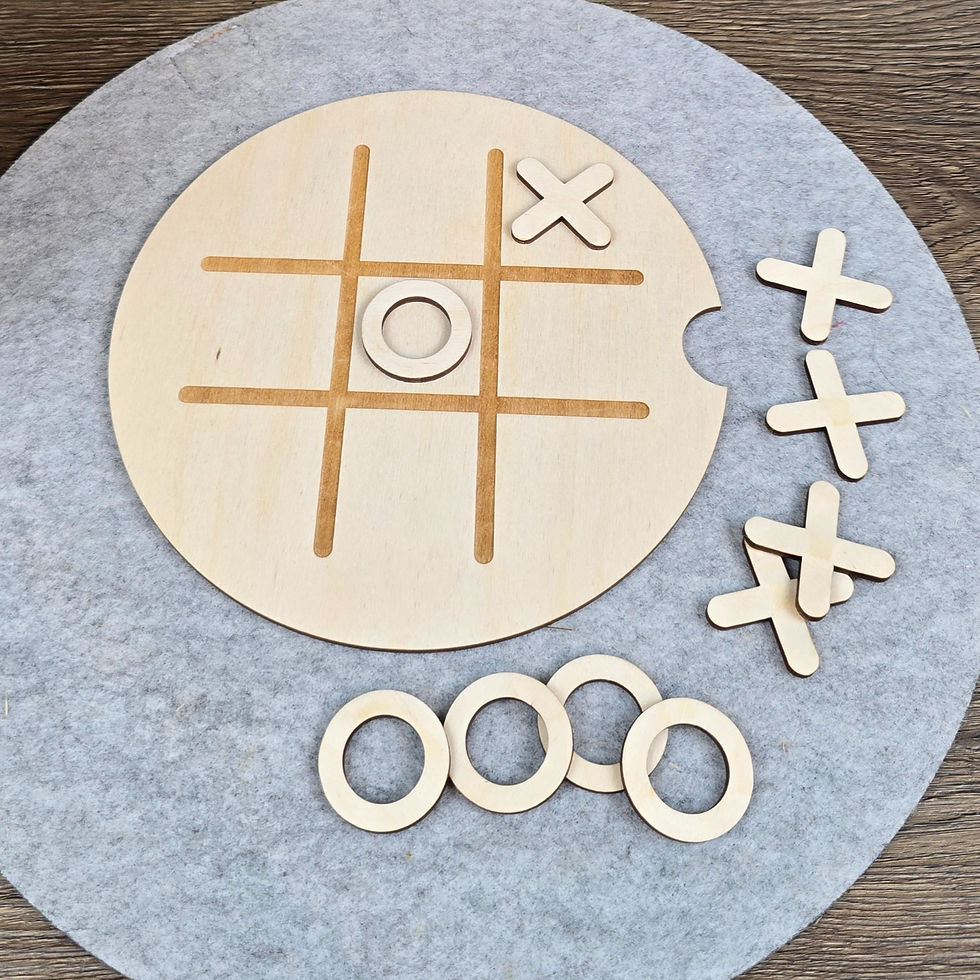 Miniaturbild: Holzplatte "Tik Tak Toe"