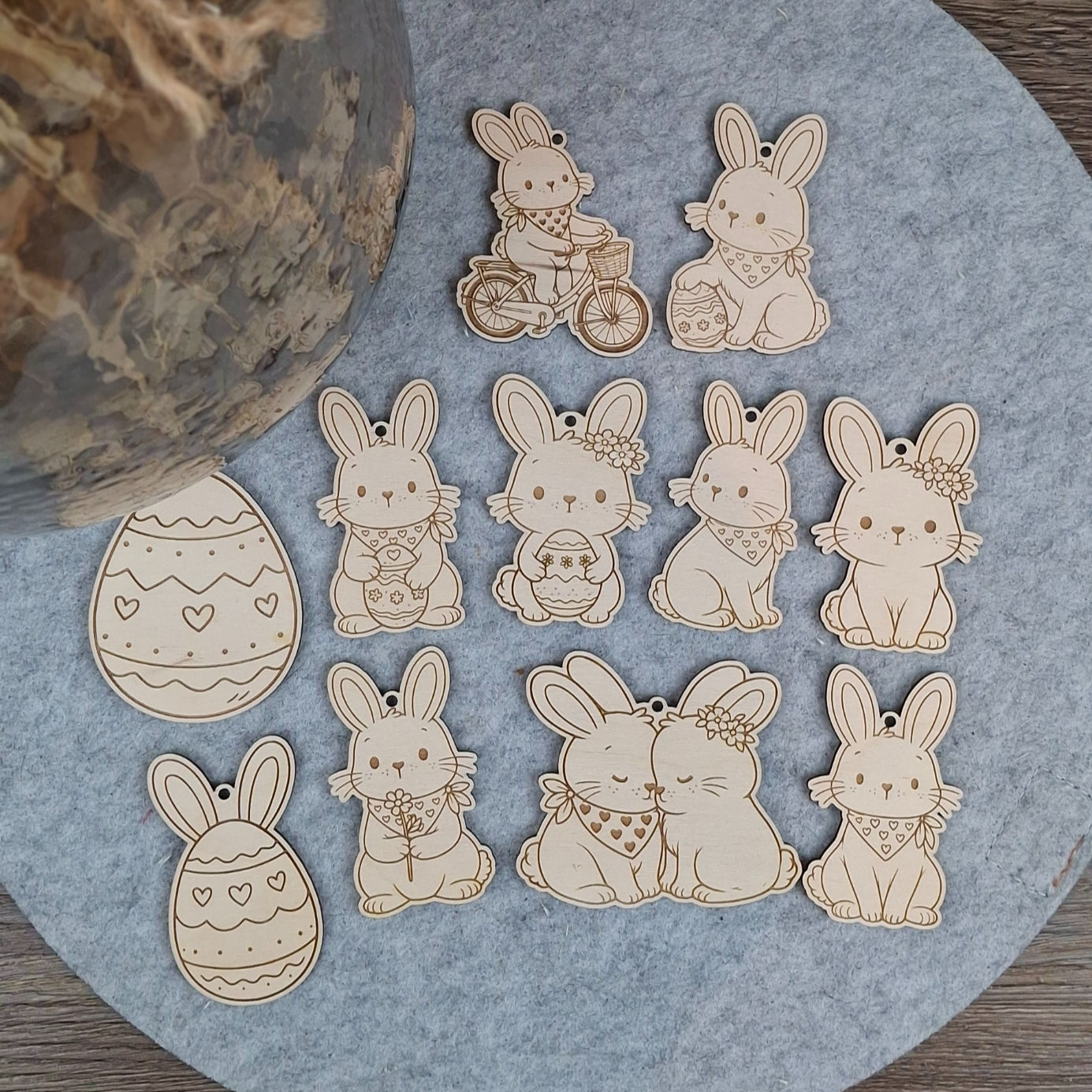 Osteranhänger "Hasen"