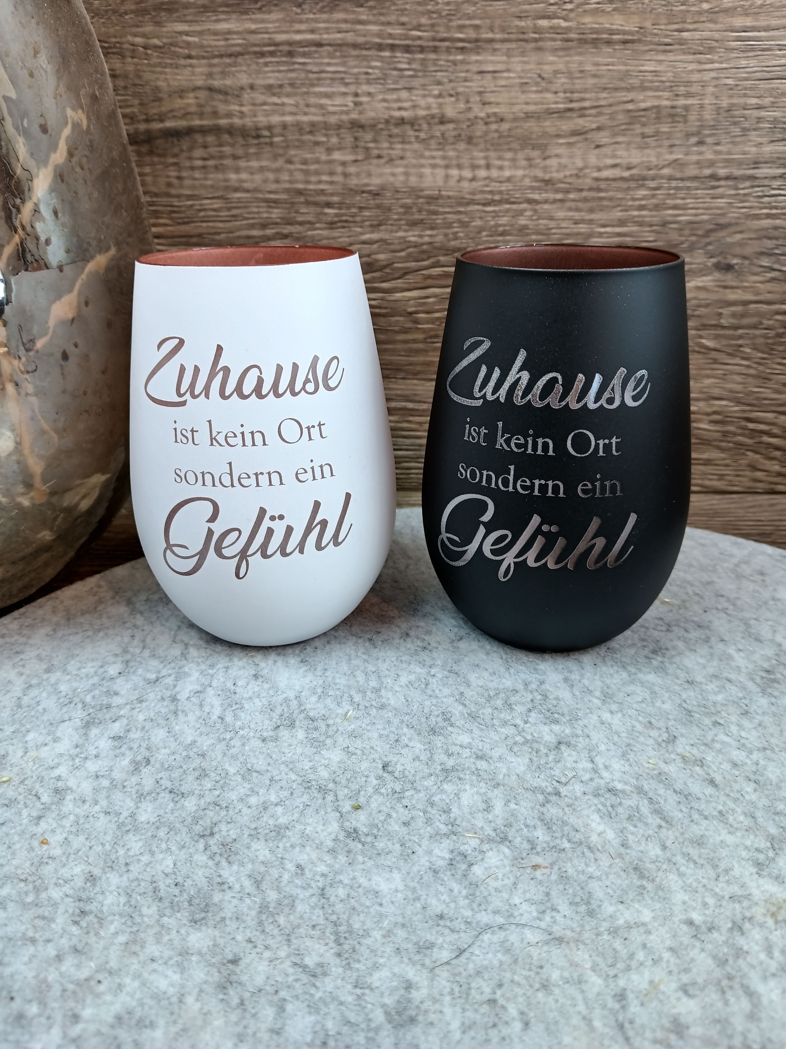 Windlicht  "Zuhause"