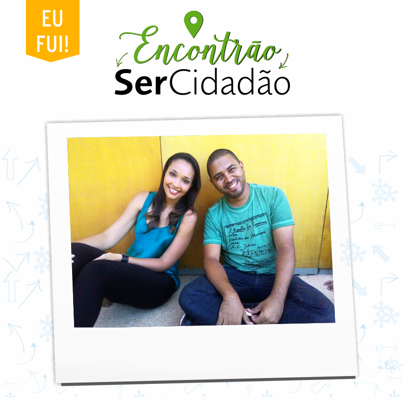 Os ex alunos Jéssica e Samuel
