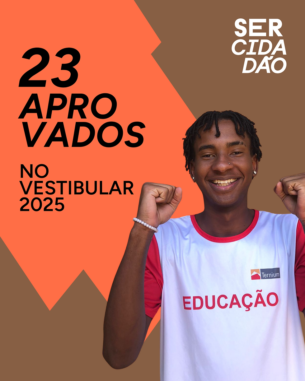 23 jovens aprovados em universidades após cursarem o Pré-ENEM Ternium