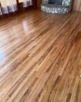 newly sanded hardwood floors and natural daylight