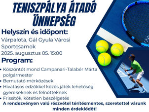 Teniszpálya átadó ünnepség