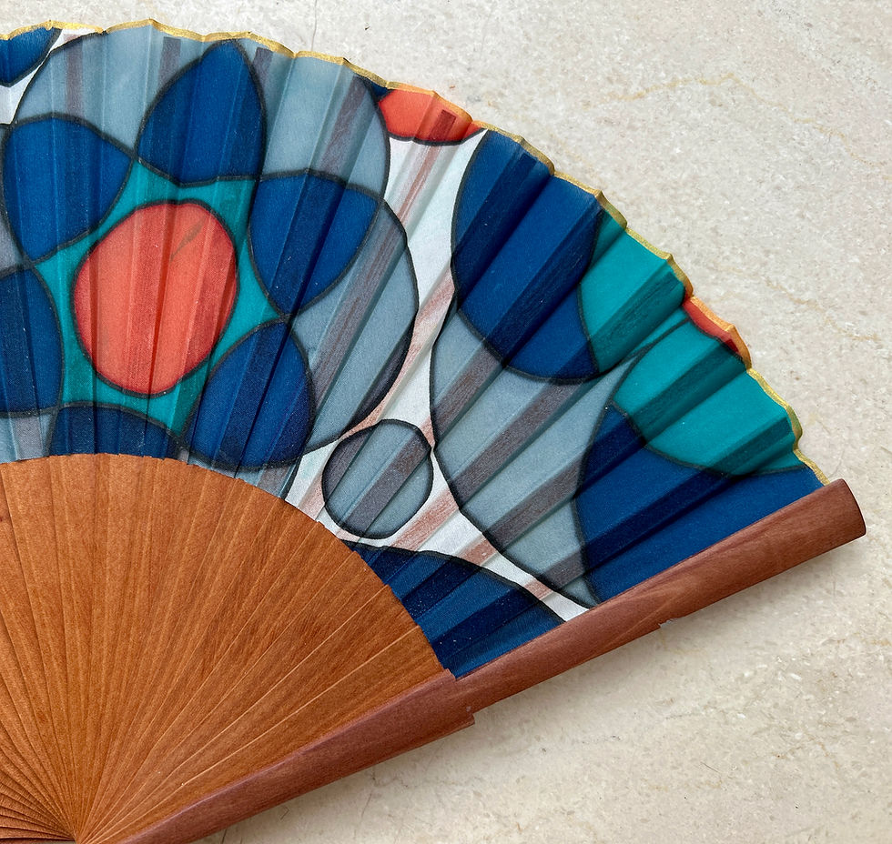 Thumbnail: Modernist Garden Silk Fan