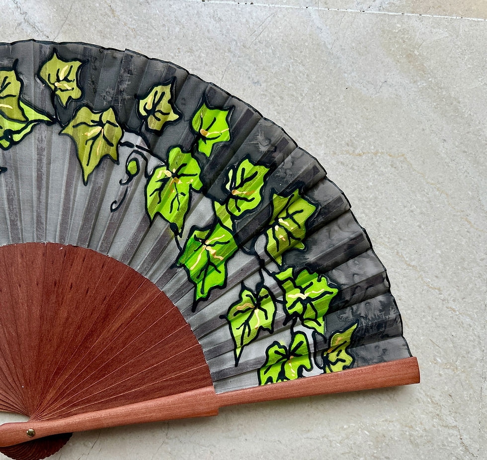 Thumbnail: Night Ivy Silk Fan