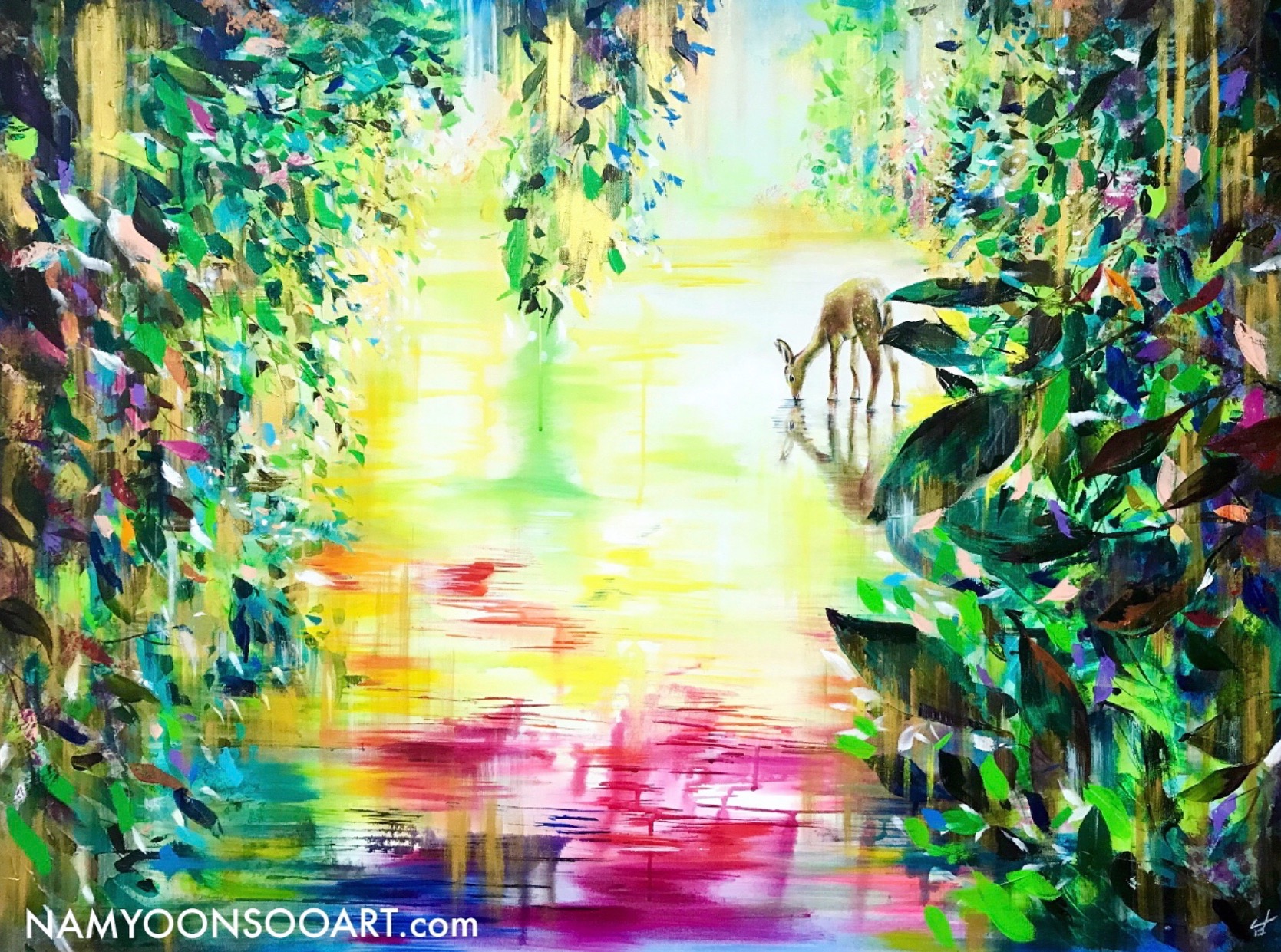 As the deer