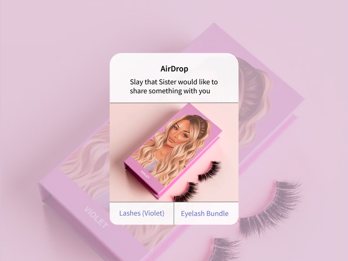 Vibrant Instagram graphic for Slay That Sister showcasing fierce feminine branding with dramatic typography, sharp visuals, and a trendy, beauty-focused aesthetic.