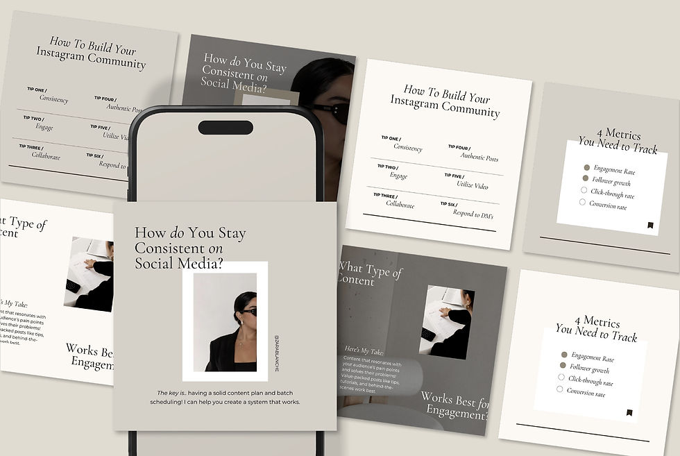 Neutral Canva Templates Social Media Kit