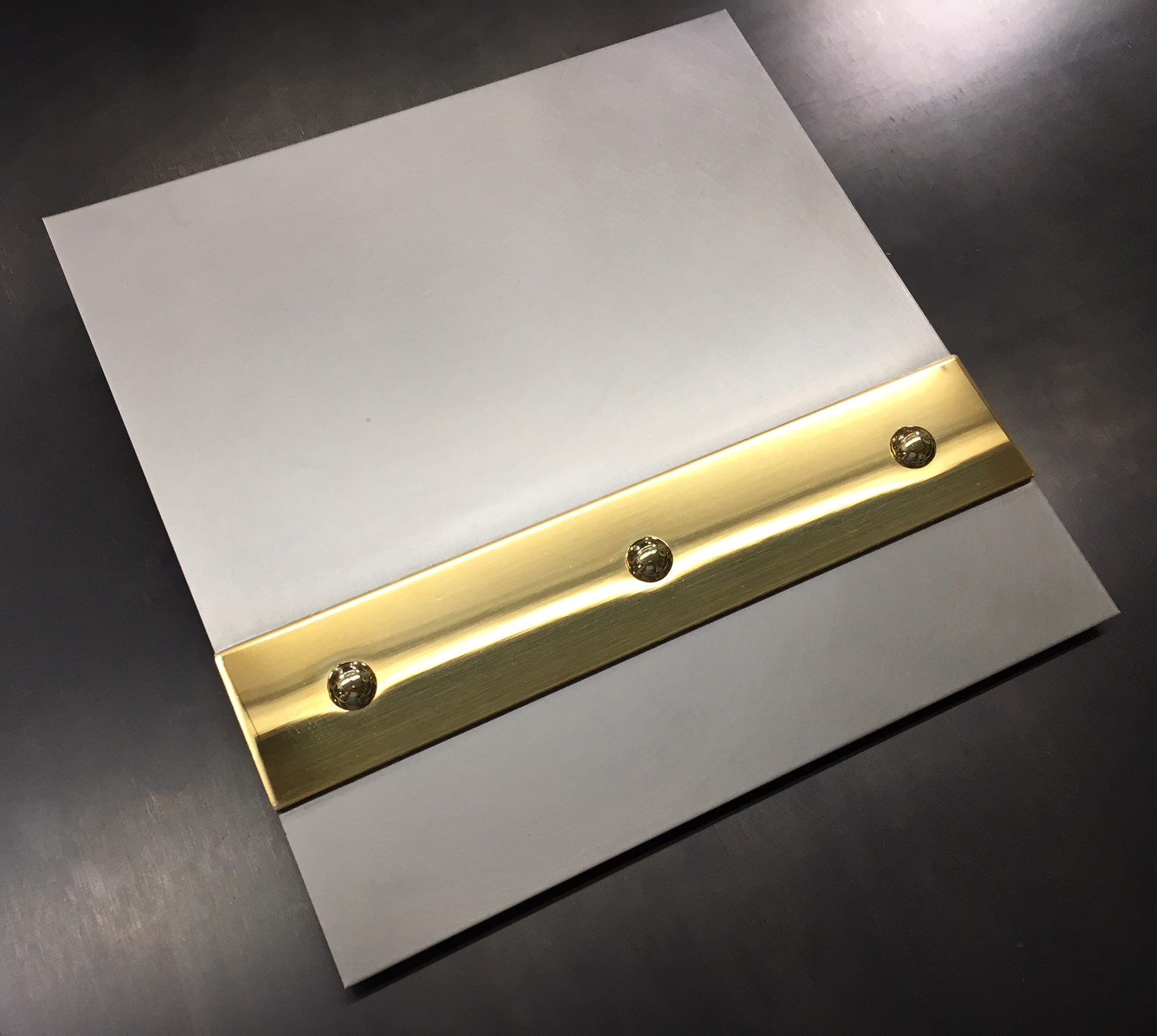 Hand Honed Stainless Brass Mirror Banding