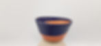 Thumbnail: Small Bowl, Dark Blue & Clementine - Earthen Base