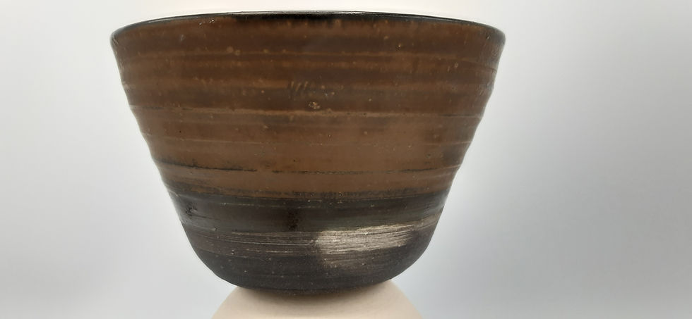 Thumbnail: Medium Bowl, Earthen Tones Cobalt - Earthen Base