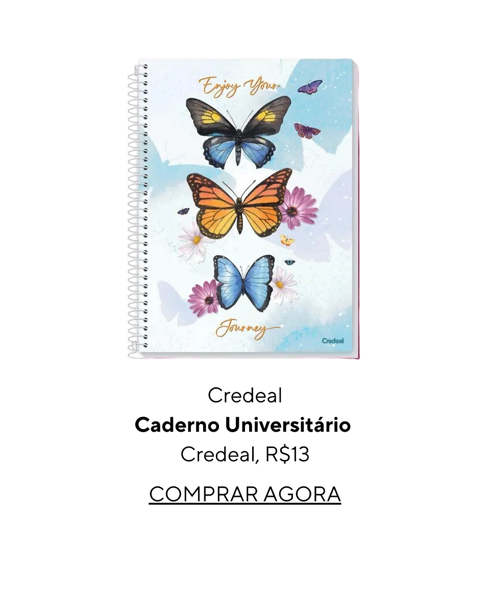 Caderno Universitário Capas Sortidas My Collection 1 Matéria Capa Dura 80 Folhas Credeal