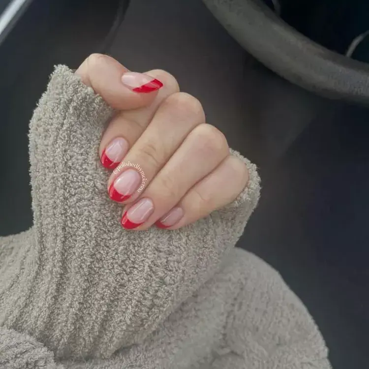Inspiração de unhas vermelhas metas e glamour