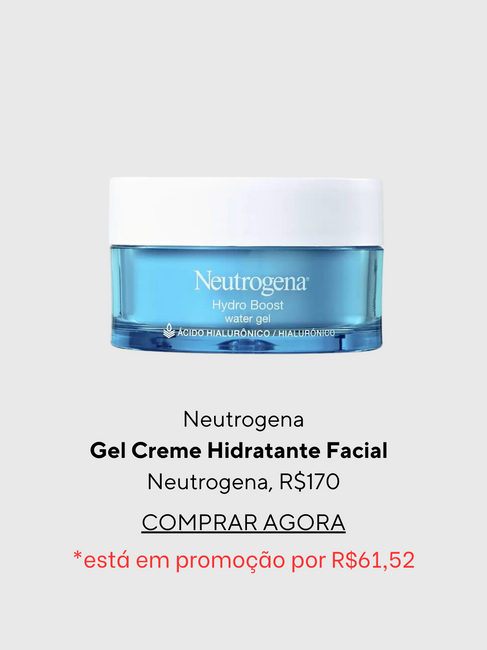 Gel Creme Hidratante Facial Hydro Boost Water Gel com Ácido Hialurônico - Neutrogena 50 g Antienvelhecimento Antirrugas