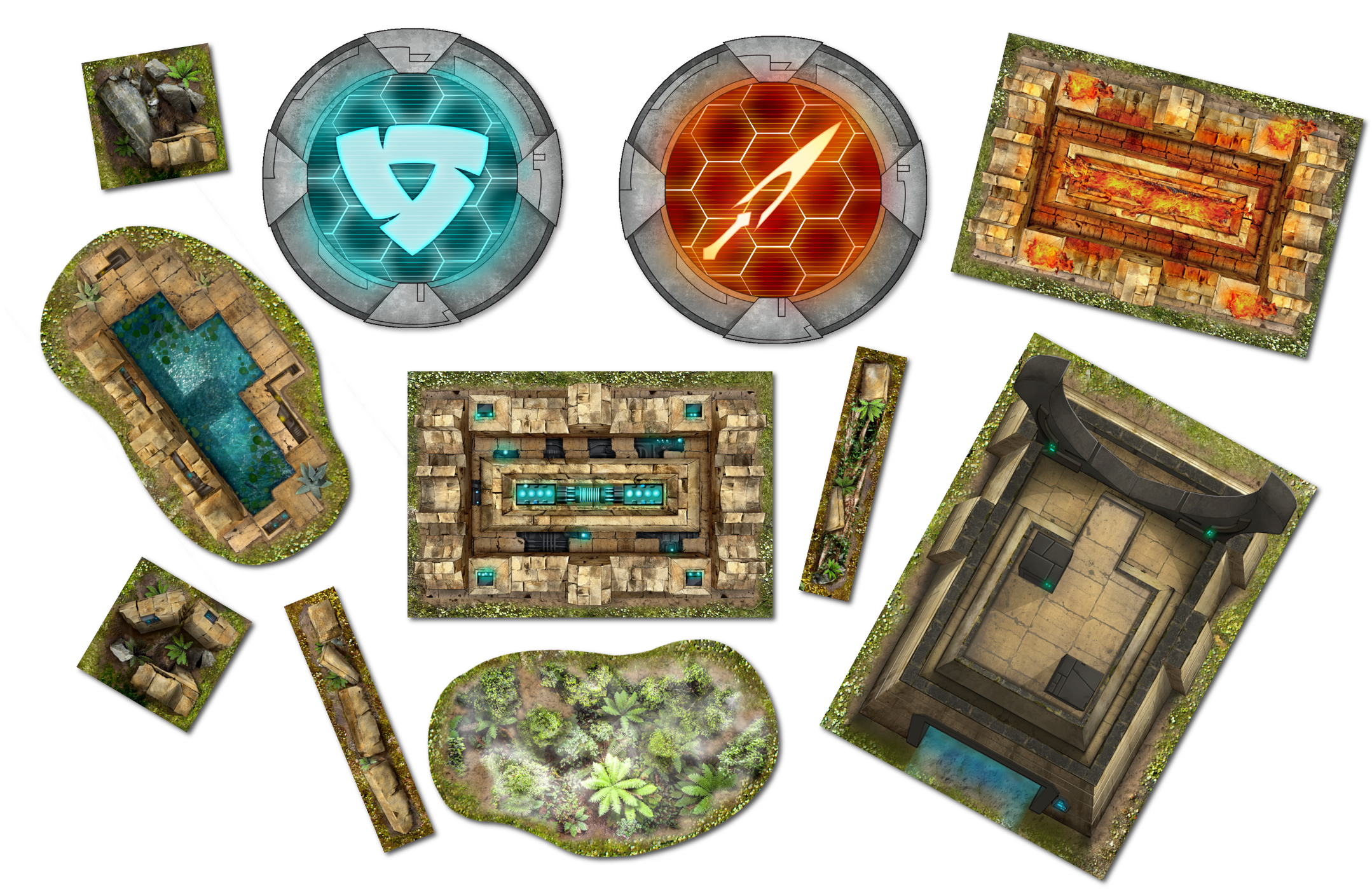 Neoprene Terrain Set