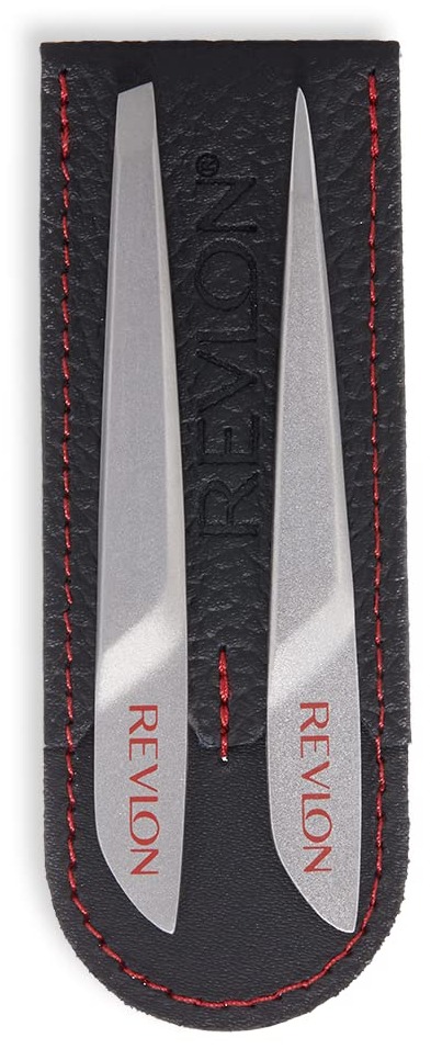 Revlon Salon Pro Mini Tweezer Set, Slanted and Pointed Tip Tweezer, Made with Corrosion Resistant Stainless Steel