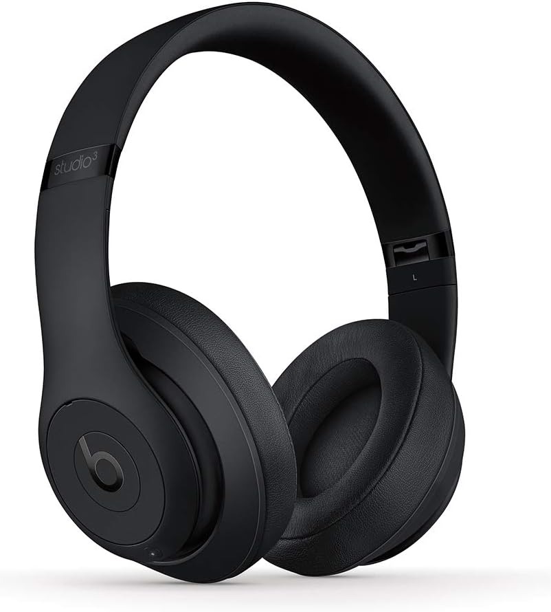 Beats Studio3 Wireless Noise Cancelling Over-Ear Headphones - Apple W1 Headphone Chip, Class 1 Bluetooth, 22 Hours of Listening Time, Built-in Microphone - Matte Black