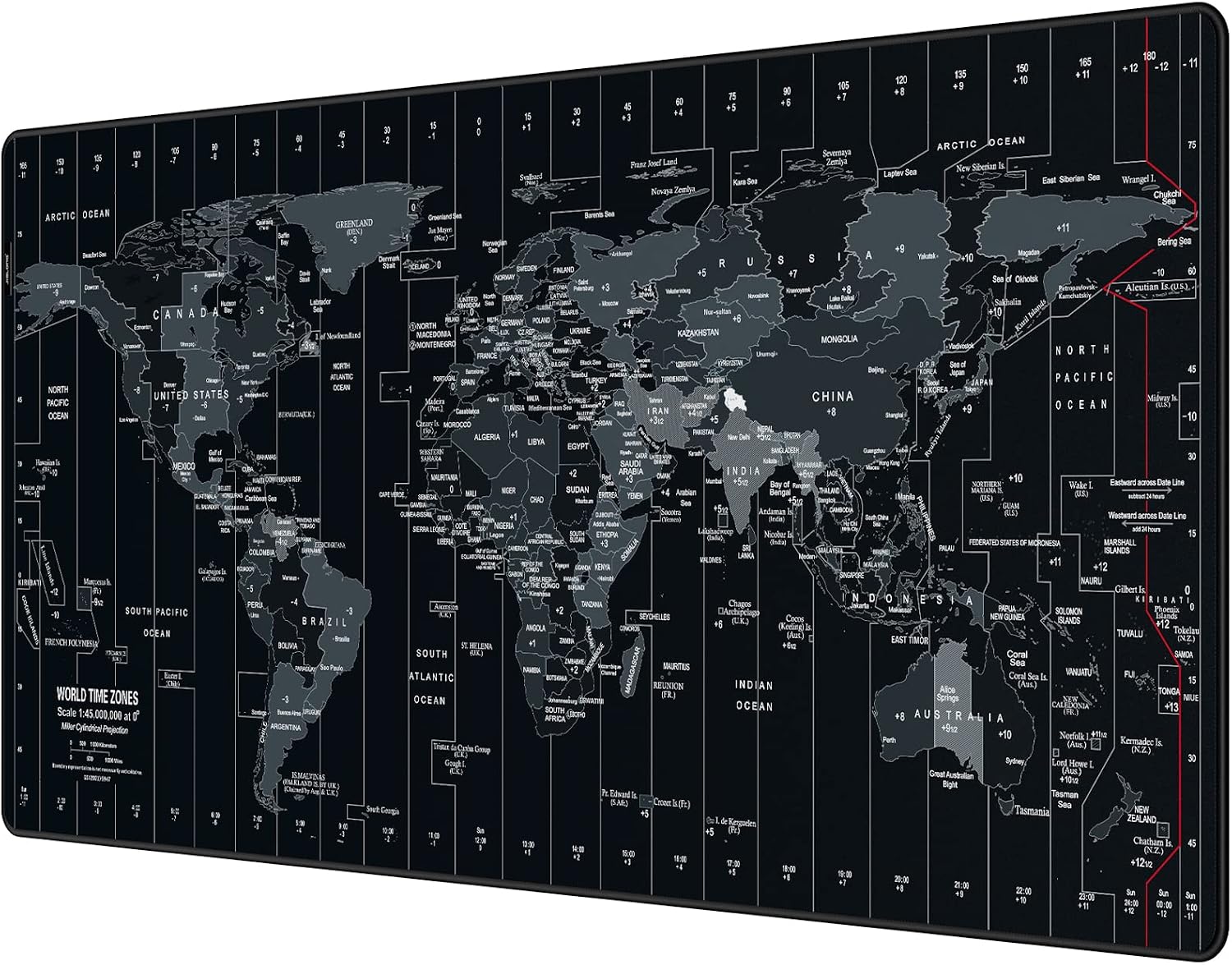 JIALONG Large Gaming Mouse Pad, Extended XXL Desk Mat 35.4×15.7 Inches Map