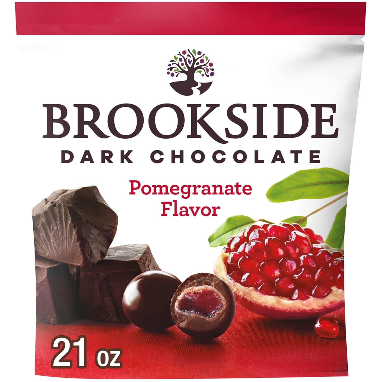 BROOKSIDE Dark Chocolate Pomegranate Flavor Candy Bag, 21 oz