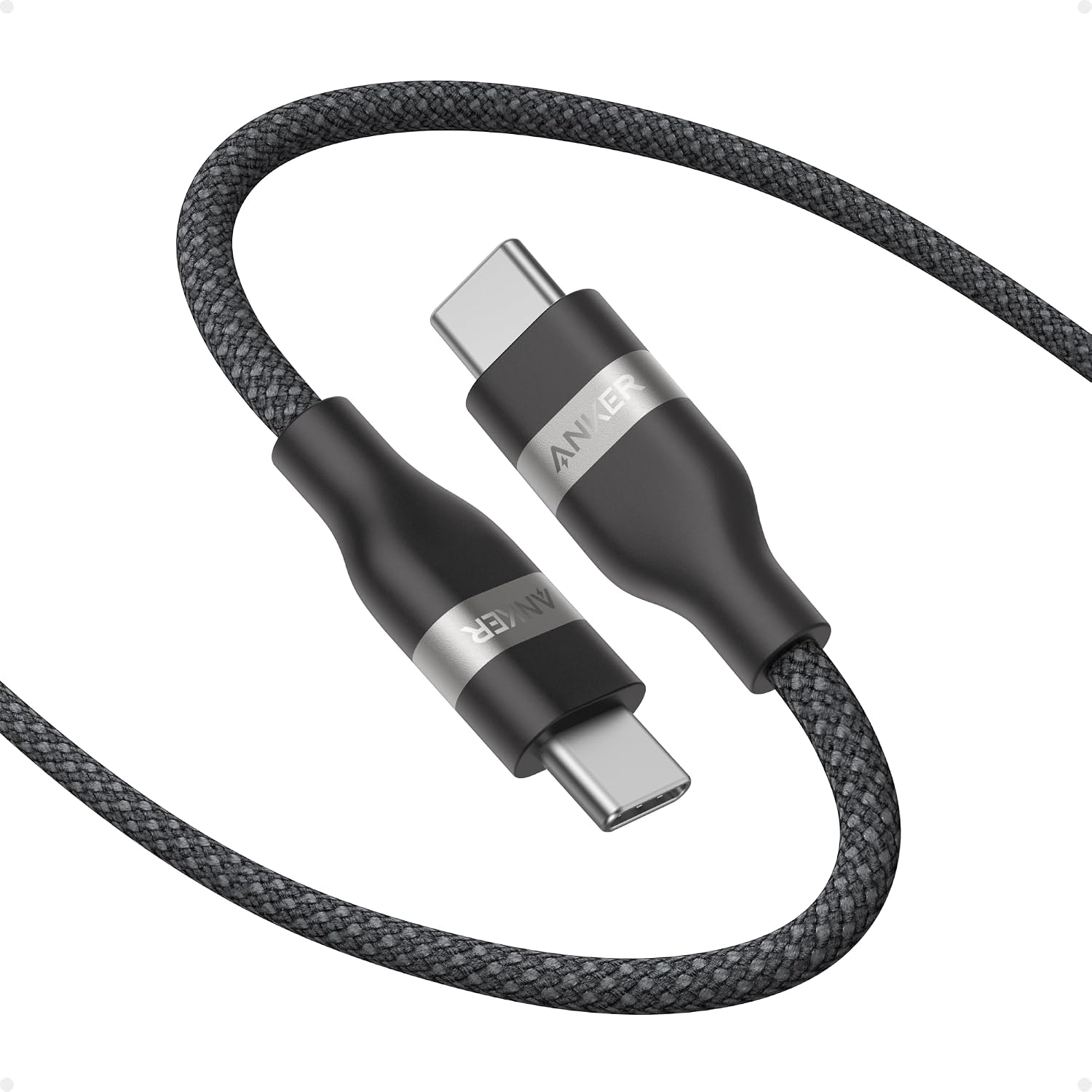 Anker Nano USB C to USB C Cable, 240W Fast Charging Cable (Black, 6ft)
