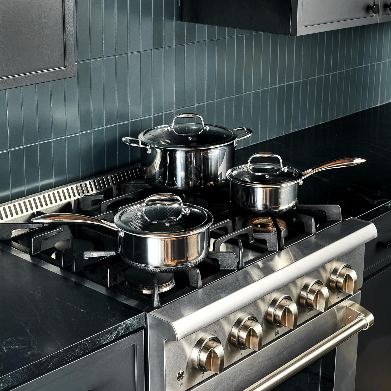 HexClad Hybrid Nonstick 10-Quart Deep Saute Pan with Lid