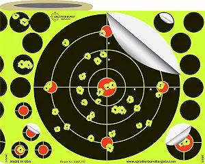 Splatterburst Self-Adhesive Target Roll, 8-Inch, 100 Targets product photograph