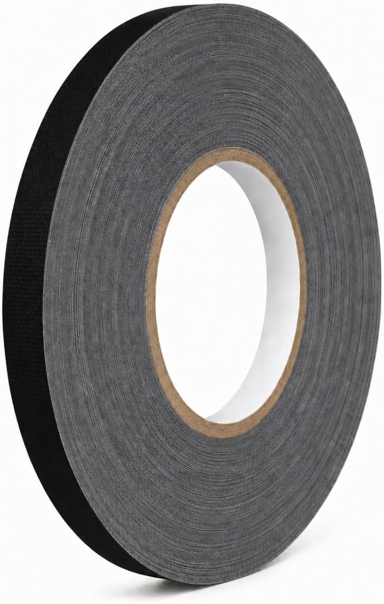 GGR Supplies CGT-80 Gaffers Stage Tape, Black, 1/2 in x 60 yd, 1-Pack