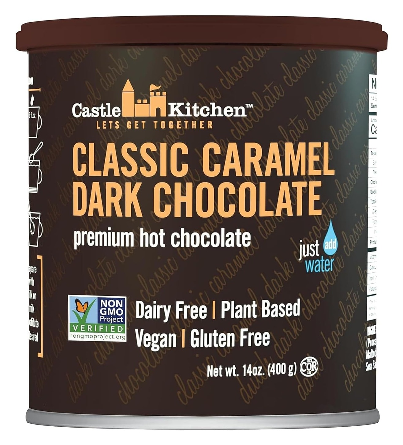 Castle Kitchen Hot Chocolate-Classic Caramel, 400 GR
