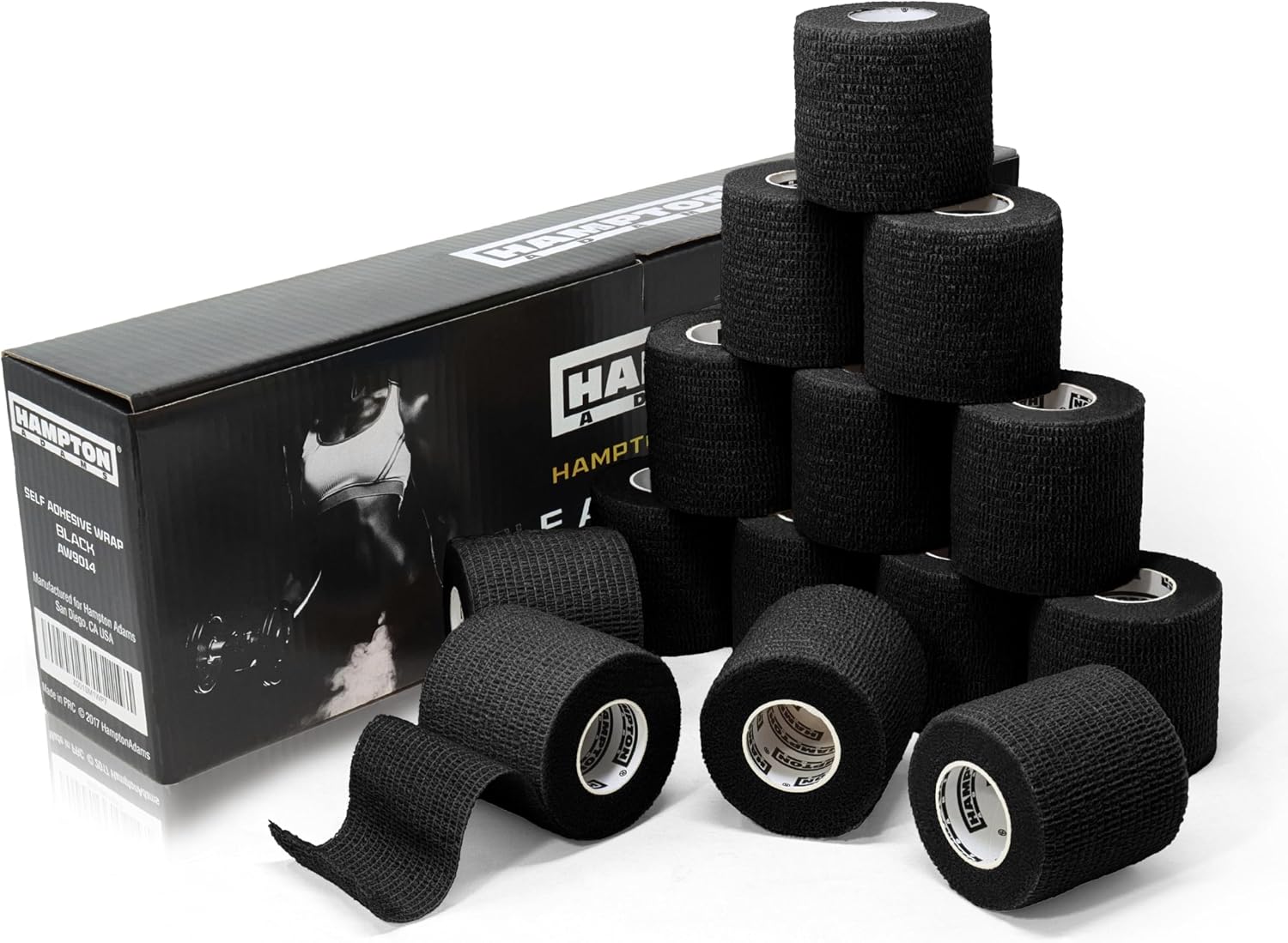 Hampton Adams Self Adhesive Bandage Wrap, Pet Safe, Cohesive Hold