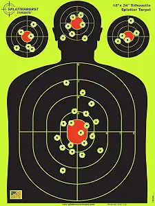 Splatterburst Silhouette Targets, 18 x 24 Inches, 50-Pack product photograph