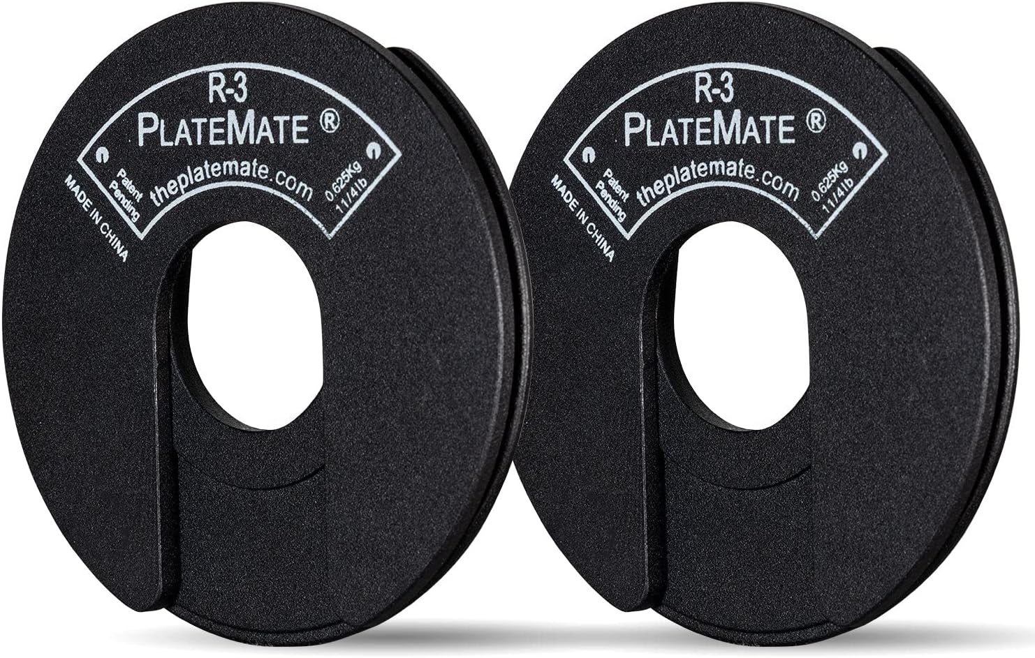 PlateMate 1.25 Lb each R-3 Micro Loading Weight Plates (PAIR) (2.5 LBS SET or 5 LBS SET) Use with Metal, Rubber, Vinyl or Urethane Dumbbells