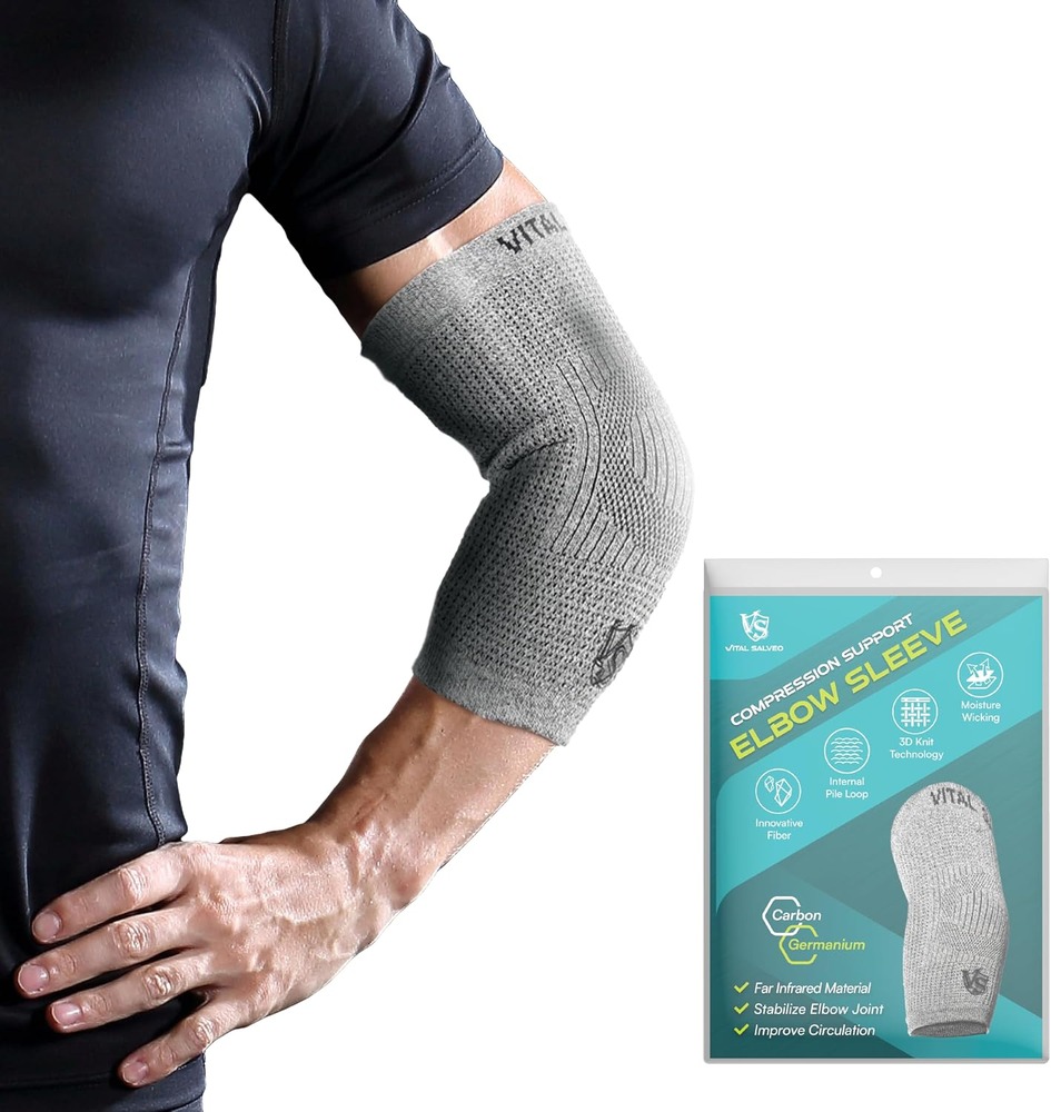 Vital Salveo- Germanium Elbow Compression Sleeve (1PC) - XXL