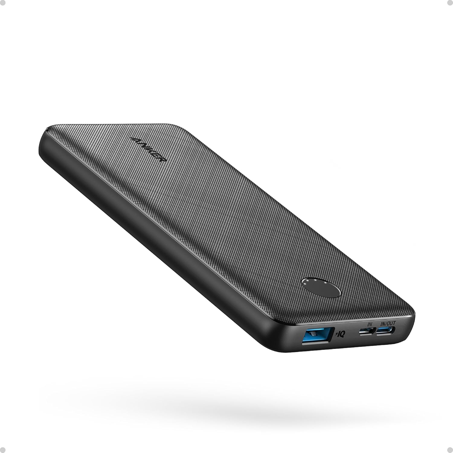 Anker Power Bank, 10,000mAh Portable Charger, PowerIQ USB-C Battery Pack