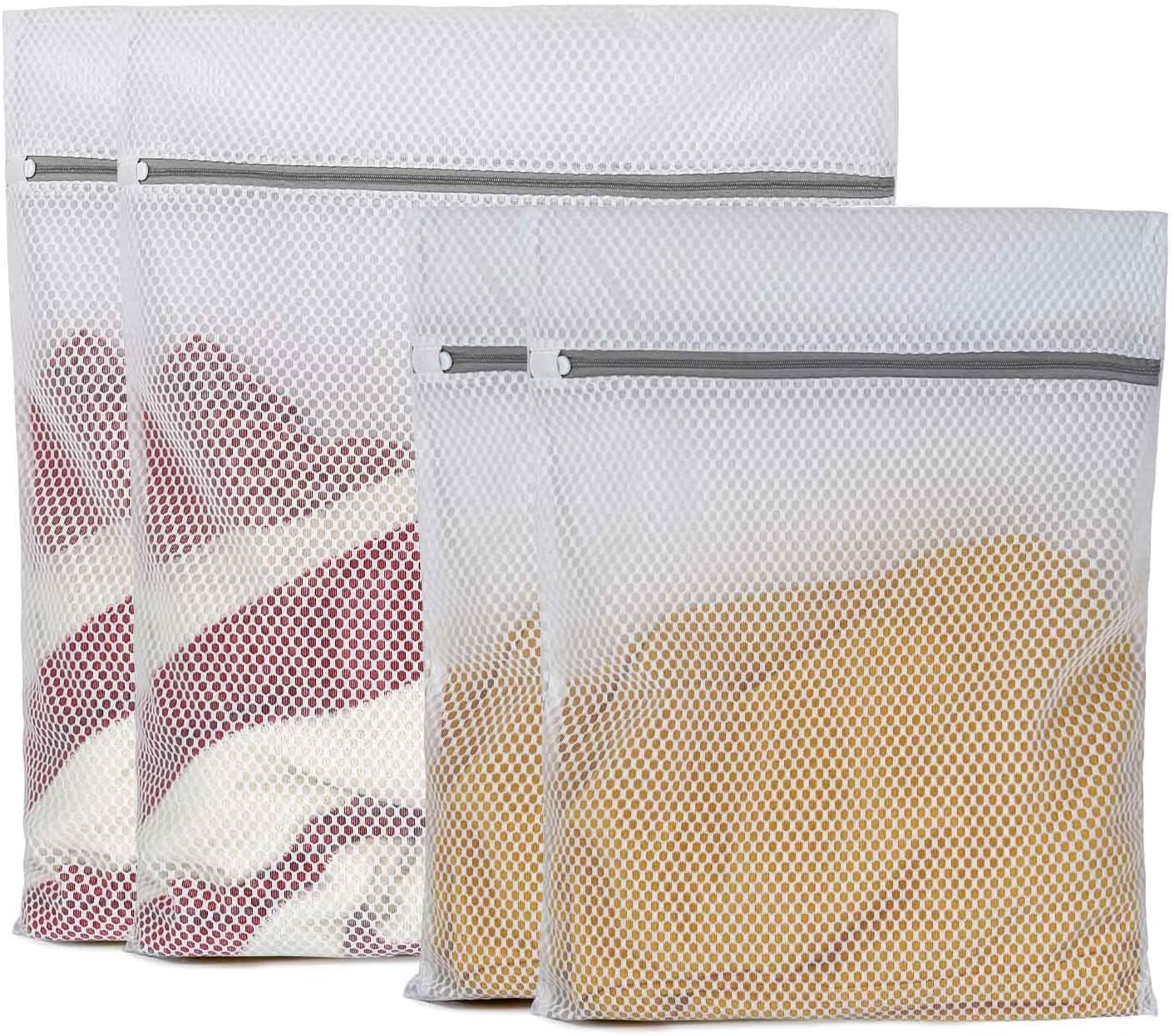 Mesh Laundry Bags for Delicates(2XL+2L), Laundry Bags Mesh Wash Bags, 125gsm Lingerie Bags