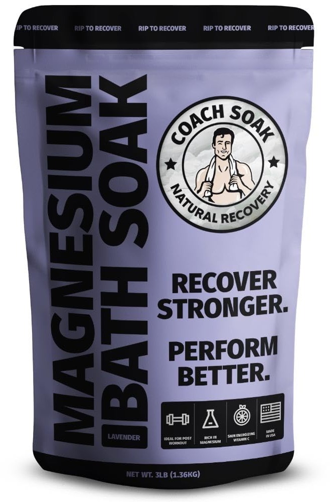 Coach Soak Magnesium Bath Soak - 3 lb, Calming Lavender Bath Salts