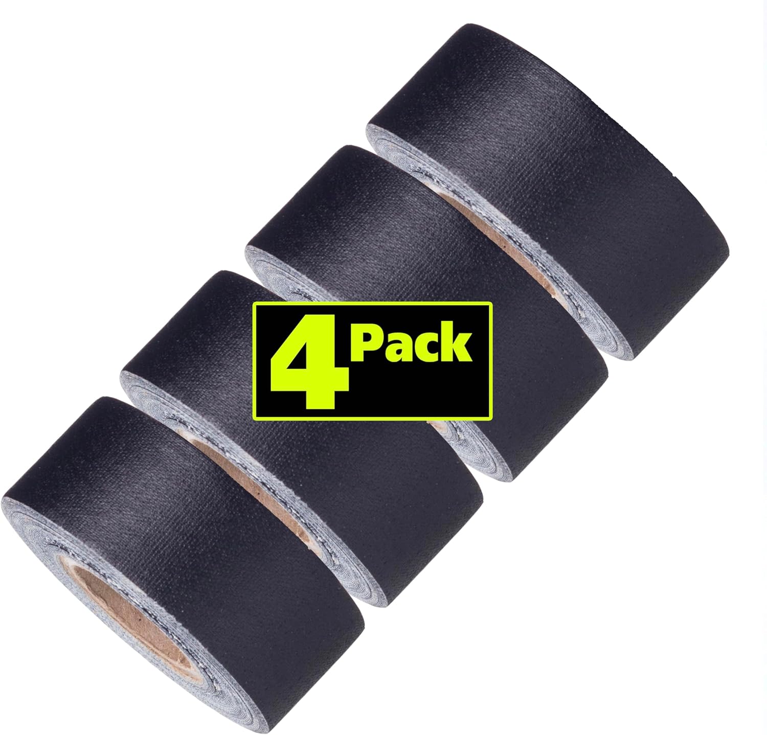 Gaffer Power Mini Gaffer Tape, Black, 1 Inch x 8 Yards, 4 Pack
