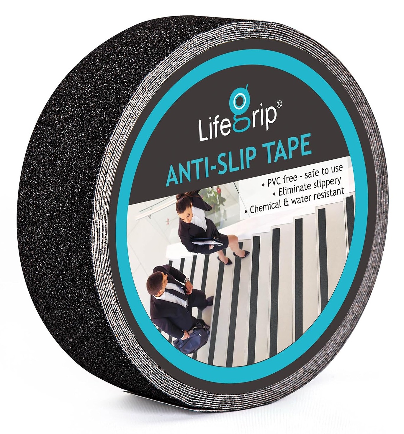 LifeGrip Anti Slip Traction Tape 2" x60Ft Heavy-Duty Grip Tape for Stairs