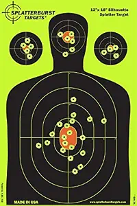 Splatterburst Silhouette Targets, 12 x 18 Inches, 50-Pack product photograph
