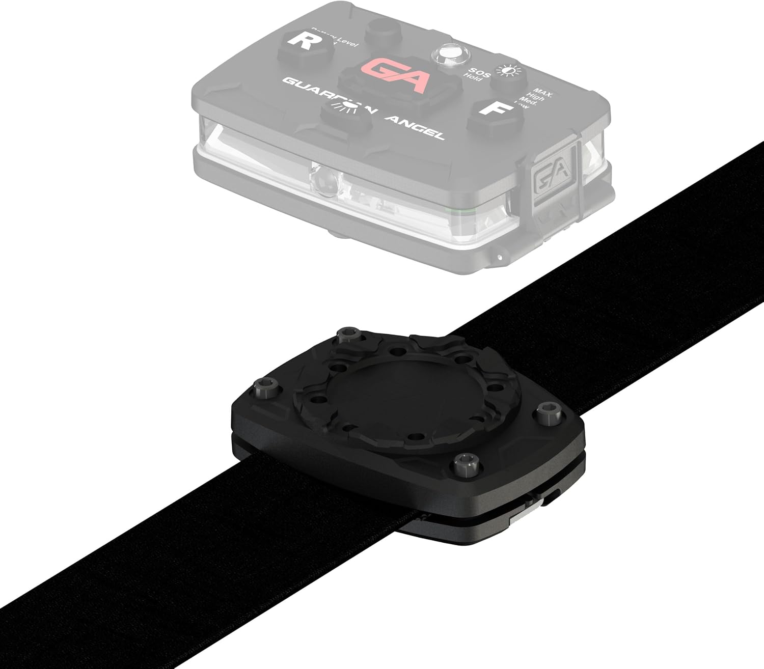 Guardian Angel Clamp-On Strap Mount - Magnetic Mount with Screw-in