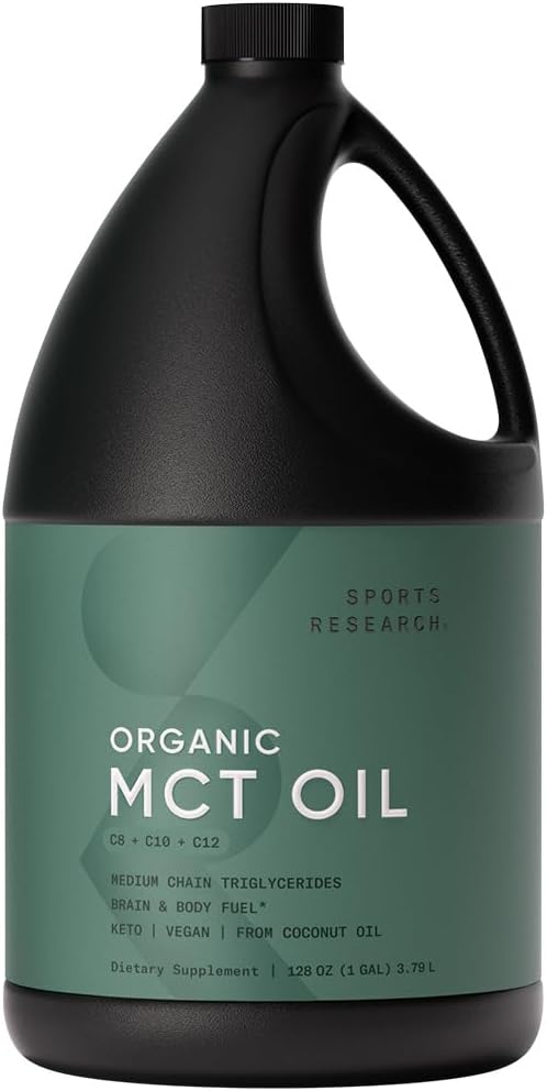 Sports Research® Organic Coconut MCT Oil 128oz, Unflavored