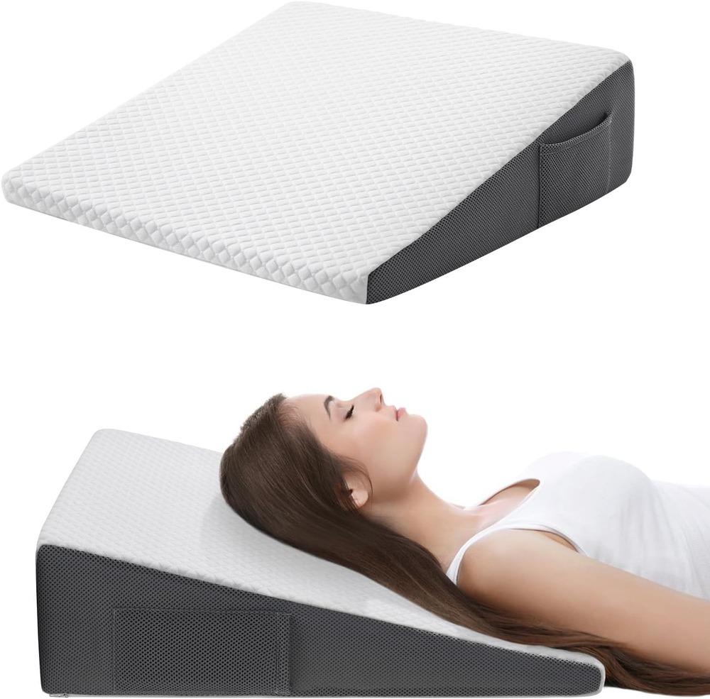 Cozymaker 7.5-inch Bed Wedge Pillow for Sleeping and Back Support