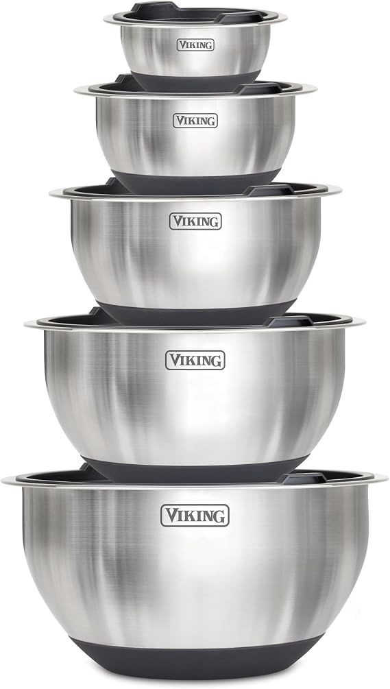 Viking 10-piece stainless steel mixing bowl set product thumbnail