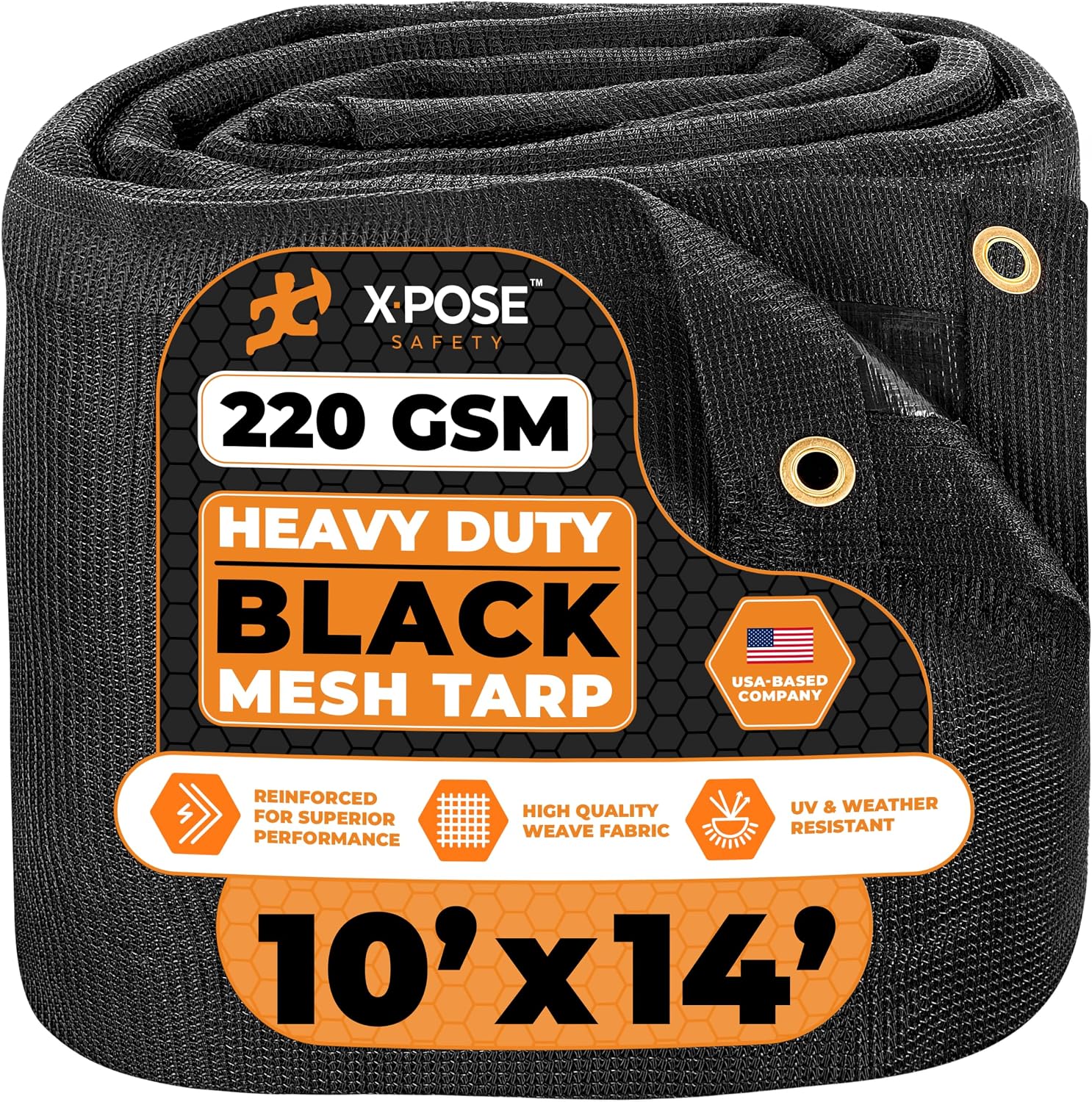 Xpose Safety Heavy Duty Mesh Tarp, 10 x 14 ft product thumbnail