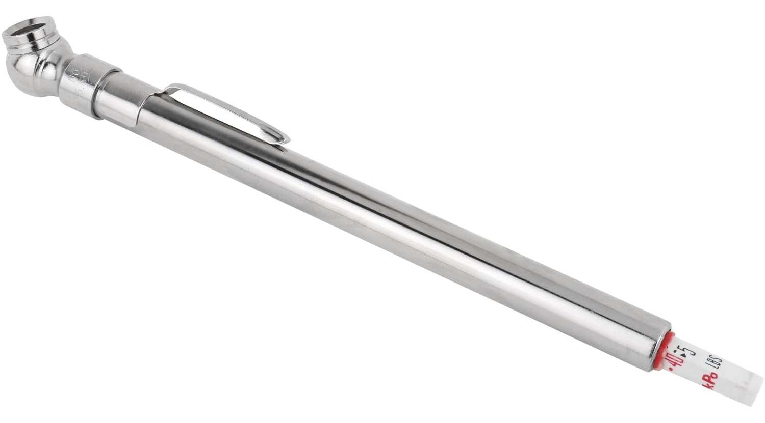 Milton S-921 Pencil Tire Pressure Gauge, Passenger Car, With Built-in Deflator Valve, Durable Plated Brass, Pressure Measured In PSI & kPa